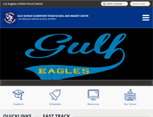 Tablet Screenshot of gulfes-lausd-ca.schoolloop.com