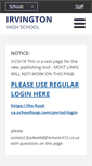 Mobile Screenshot of ihs-fusd-ca.schoolloop.com