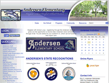 Tablet Screenshot of andersen.schoolloop.com