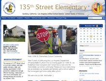 Tablet Screenshot of 135street-lausd-ca.schoolloop.com