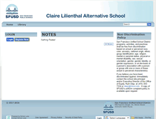 Tablet Screenshot of clas-sfusd-ca.schoolloop.com