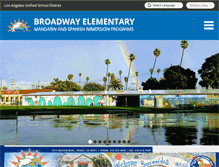 Tablet Screenshot of broadwayes-lausd-ca.schoolloop.com