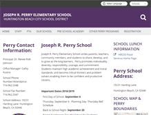 Tablet Screenshot of perry-huntington-ca.schoolloop.com