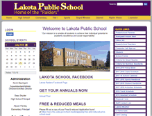 Tablet Screenshot of lakota-nd.schoolloop.com