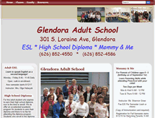 Tablet Screenshot of gas-glendorausd-ca.schoolloop.com