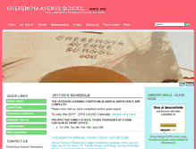 Tablet Screenshot of cheremoya-lausd-ca.schoolloop.com