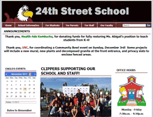 Tablet Screenshot of 24thstreetes-lausd-ca.schoolloop.com