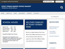 Tablet Screenshot of pointfermin-lausd-ca.schoolloop.com