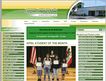 Tablet Screenshot of evergreen-lausd-ca.schoolloop.com