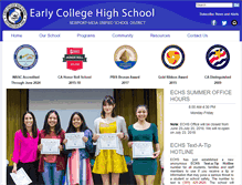 Tablet Screenshot of earlycollege.schoolloop.com