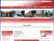 Tablet Screenshot of district3-lausd-ca.schoolloop.com
