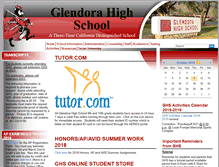 Tablet Screenshot of ghs-glendorausd-ca.schoolloop.com