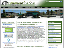 Tablet Screenshot of homestead.schoolloop.com