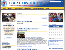 Tablet Screenshot of district7-lausd-ca.schoolloop.com