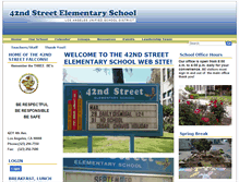 Tablet Screenshot of 42street-lausd-ca.schoolloop.com