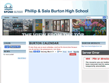 Tablet Screenshot of burton-sfusd-ca.schoolloop.com