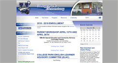 Desktop Screenshot of collegepark.schoolloop.com
