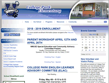 Tablet Screenshot of collegepark.schoolloop.com