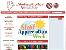 Tablet Screenshot of chatsworth-lausd-ca.schoolloop.com