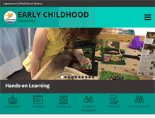 Tablet Screenshot of childed-capousd-ca.schoolloop.com
