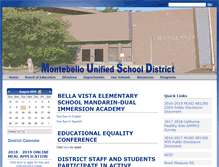 Tablet Screenshot of montebellousd-ca.schoolloop.com