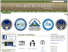 Tablet Screenshot of bas-beaumont-ca.schoolloop.com