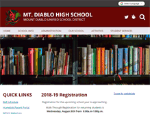 Tablet Screenshot of mdhs-mdusd-ca.schoolloop.com